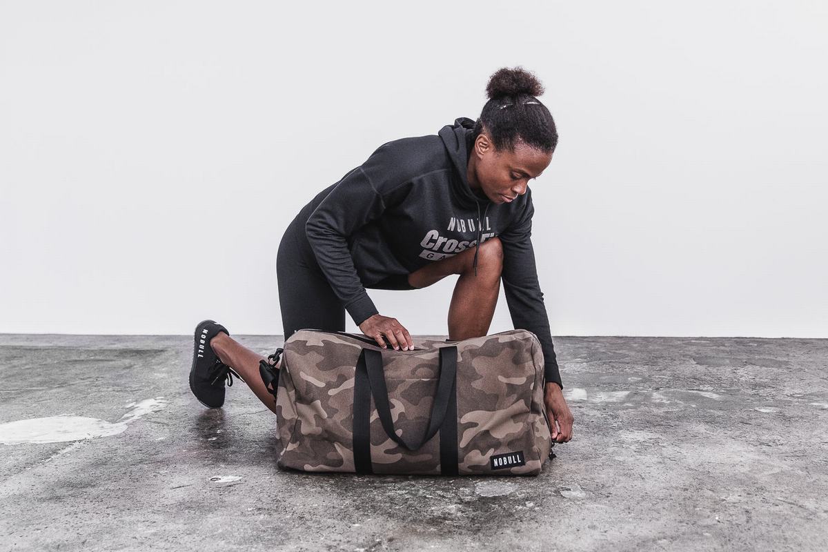 Nobull Waxed Canvas Women's Duffle Camo | Australia (PK4582)